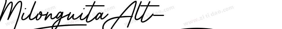 Milonguita Alt字体转换